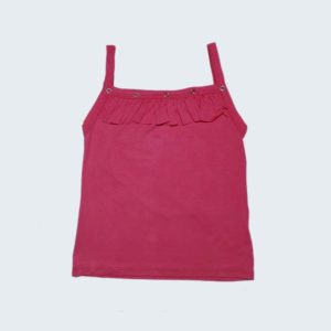 Regata Infantil Alcinha Ilhós Rosa