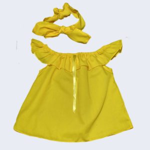 Blusa Infantil Ciganinha Amarela