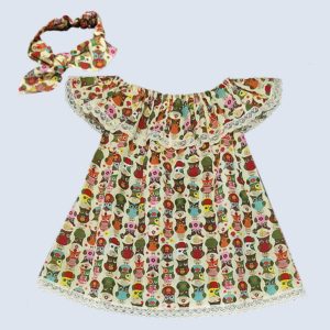 Vestido Infantil Corujinha