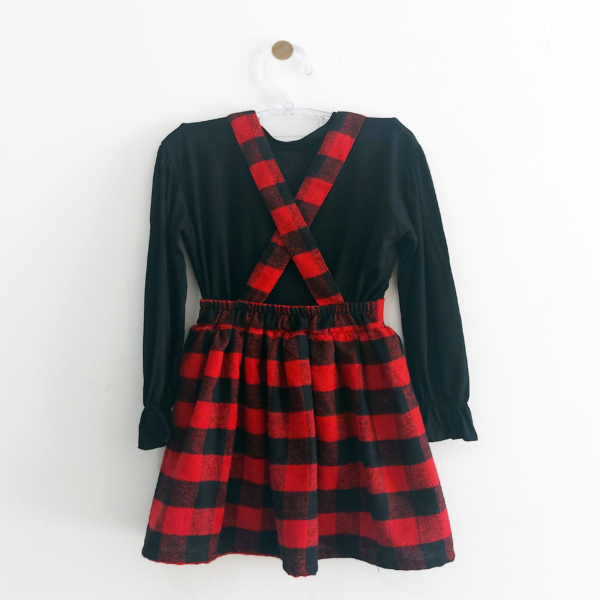Salopete Infantil - Vermelho e Preto - Image 2